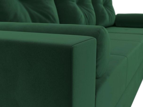 Диван угловой Верона Лайт угол правый (полностью велюр зеленый) - Вид 4