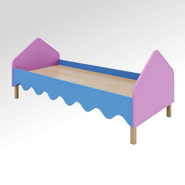 Кровать детская "ГОРОД" (настил фанера) - Вид 1