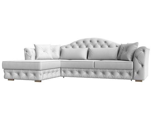 Диван угловой Артис левый угол Экокожа белый - Вид 1