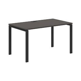 Стол прямой EUST 1380 Мокко/Черный 1360х800х750 EDIS - Фото предпросмотра