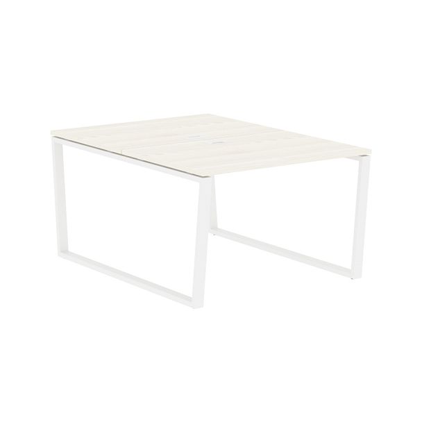 Стол 2-х местный EVWST 1116 Ясень Траун/Белый 1160х1606х750 EDIS - Вид 1