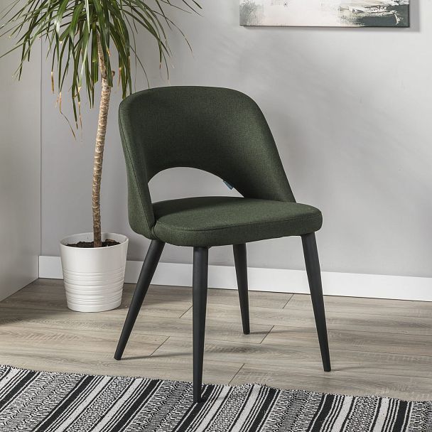 Стул Lars тёмно-зелёный/черный - Вид 8