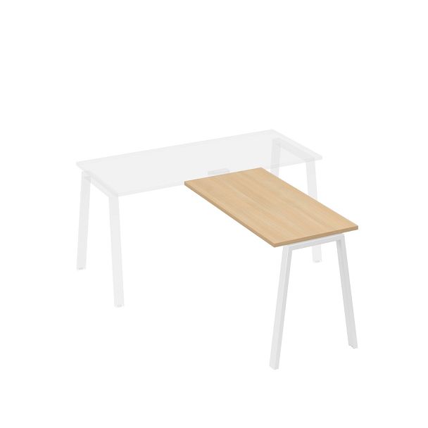 Брифинг-приставка опоры TRE A4 А4 Б3 072 БП натуральный дуб / металлокаркас белый - Вид 1