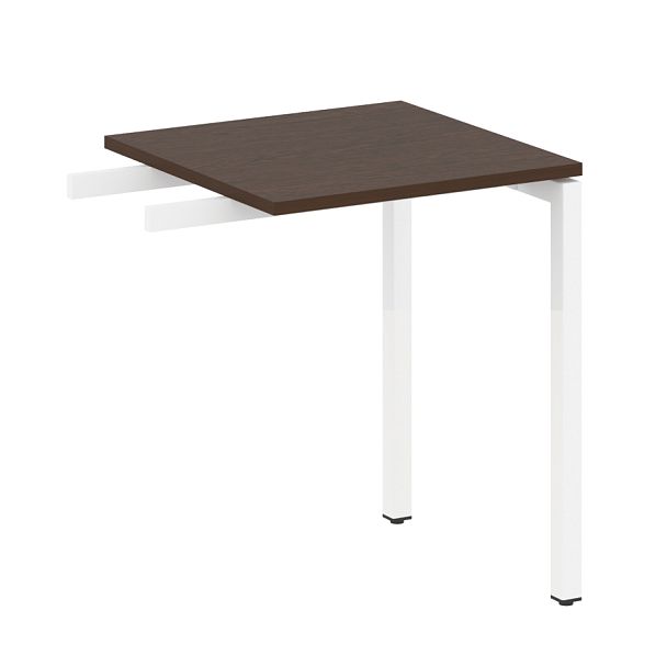 Metal System Quattro Приставной элемент на П-образном м/к 40БП.ПР-1 Венге/Белый металл 600*600*750 - Вид 1