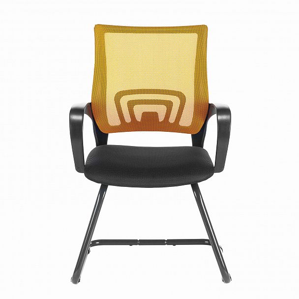 Кресло для приемных и переговорных BRABIX "Fly CF-100", оранжевое/черное, 532088 - Вид 3