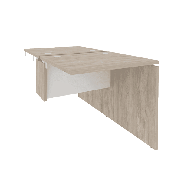 Onix Стол-приставка двойной к опорным элементам O.D.SPR-0.7 Дуб аттик/Белый бриллиант 780*1475*750 - Вид 1