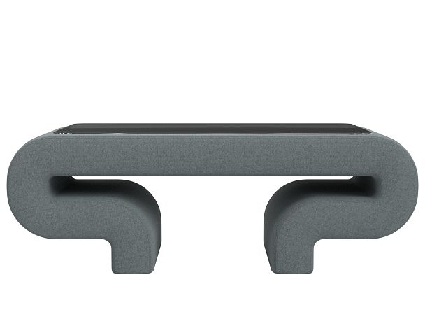 Стол Волна Рогожка серый - Вид 2