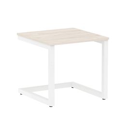 Home Office Стол журнальный VR.SP-2-58.G Денвер светлый/Белый металл 580*600*550 - Фото предпросмотра