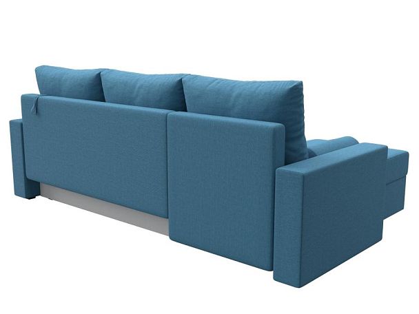 Диван угловой Верона Лайт левый угол Рогожка голубой - Вид 6