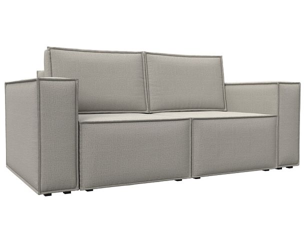 Диван прямой Куба мини Рогожка бежевый - Вид 1