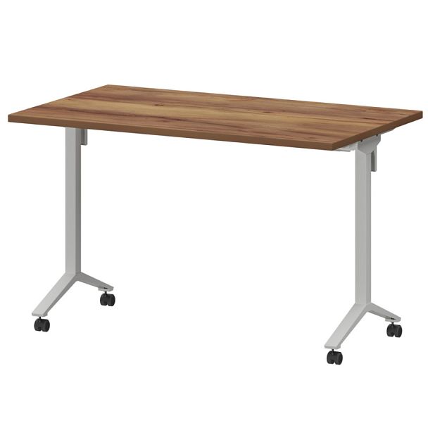 Стол мобильный складной МБ25-120.70 Таксония/Белый 1200x700x750 Моби - Вид 1