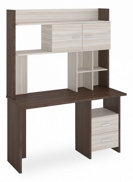 Стол компьютерный Домино Lite СКЛ-Прям130+НКЛХ-130 ШК Карамель/Шамони - Вид 1