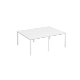 Рабочая станция на металлокаркасе КФ (4х100) Комфорт КФ К.Б1 1143-2 БП белый премиум / белый - Фото предпросмотра