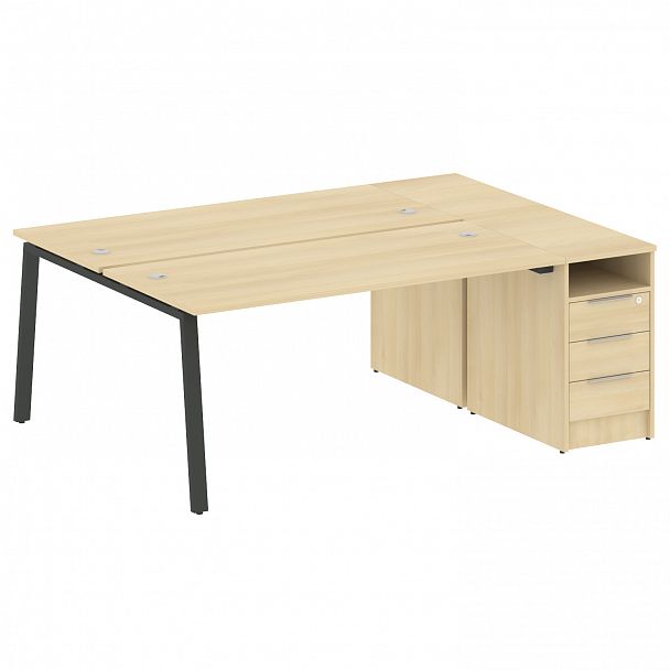 Рабочая станция "Metal System" БА.РС-СТП-2.4 акация/антрацит - Вид 1