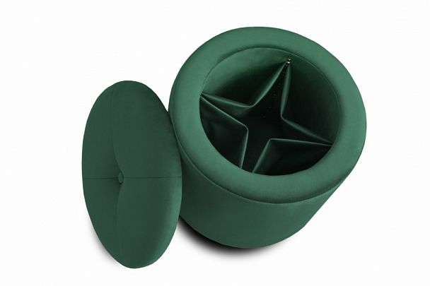 Пуф "Круглый" зеленый - Вид 4