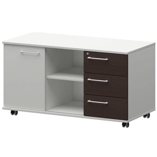 Креденция правая KZT-62R Дуб венге/Белый 1200x568x648 Кортез - Вид 1