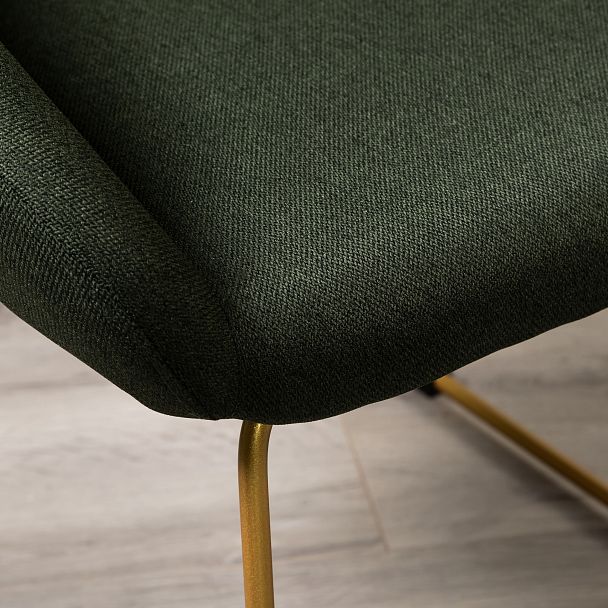 Кресло Kent тёмно-зеленый/Линк золото - Вид 14