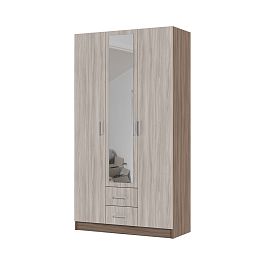 ГАРМОНИЯ ШК 601 М шкаф 3х створчатый  (1,2х2,2х0,5) шимо темный/шимо светлый - Фото предпросмотра