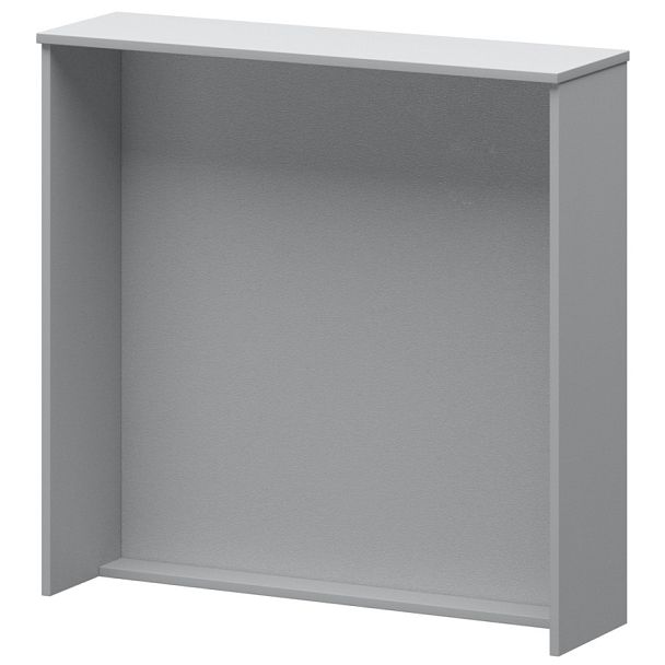 Стойка прямоугольная А-552 Серый 1260x360x1220 Ресепшн - Вид 1