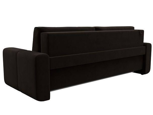 Прямой диван Лига-031 Микровельвет коричневый - Вид 5