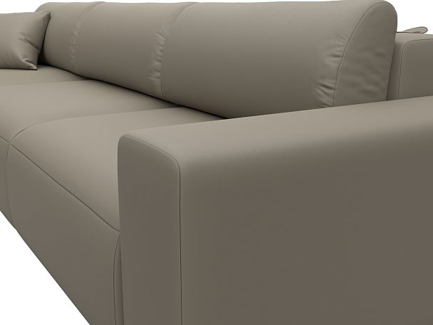 Диван угловой Лига-036 НПБ Классик Лонг левый угол Экокожа бежевый - Вид 4