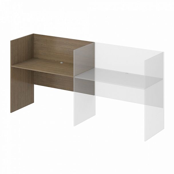 Стол дополнительный левый "Система-M" ПК-ССМ-СТ1Д138Х61ЛЭР/Д-В1-299 дуб шамони - Вид 1