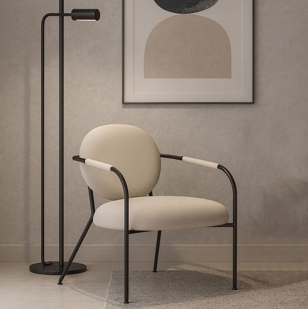 Лаунж кресло EGO, велюр серый - Вид 9