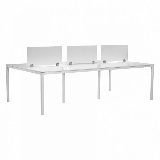 Стол офисный с перегородкой - Вид 1