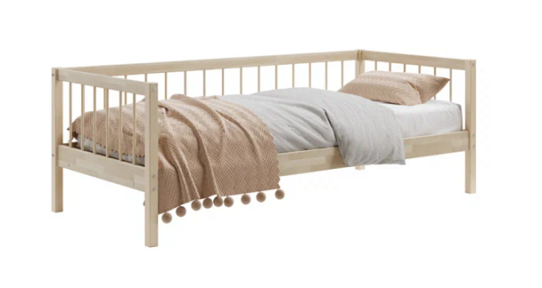 Кровать деревянная Мечта 6, 800*1900, березовый шпон, цвет натуральный - Вид 1