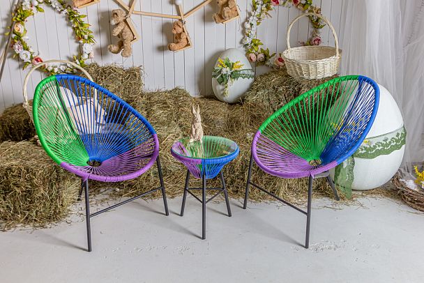 Комплект садовый Акапулько, цвет: синий, фиолетовый, зеленый - Вид 12