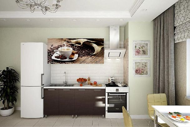 Кухня Кофе 1,6 белый/фотопечать - Вид 4