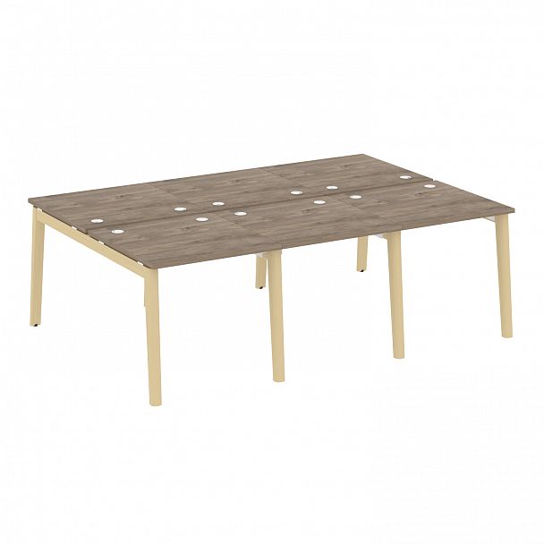 Рабочая станция "Onix wood" OW.D.RS-6.0.8 тиквуд темный/дуб светлый - Вид 1