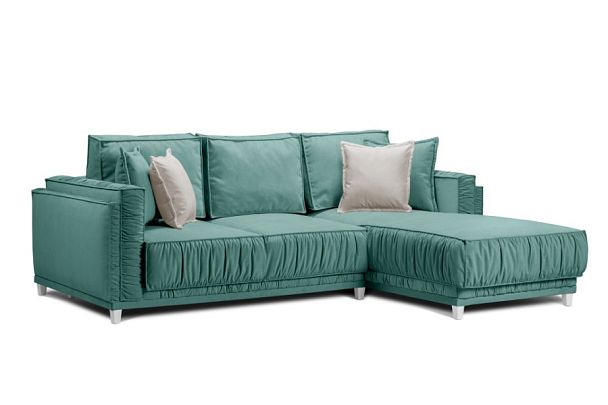 Диван угловой «Бали», бирюзовый - Вид 1