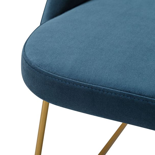 Стул Lars Diag blue/Линк золото - Вид 4