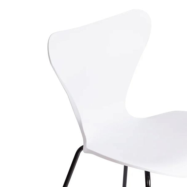 Стул Якобсен/Jacobsen (мод.DC 102-1)/1 шт. в упаковке, пластик/металл, White (белый) / Black (черный) - Вид 8