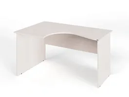 ЛАЙТ / LIGHT RLG005-14x11L Угловой стол 140x100x75 Дуб Молочный - Фото предпросмотра