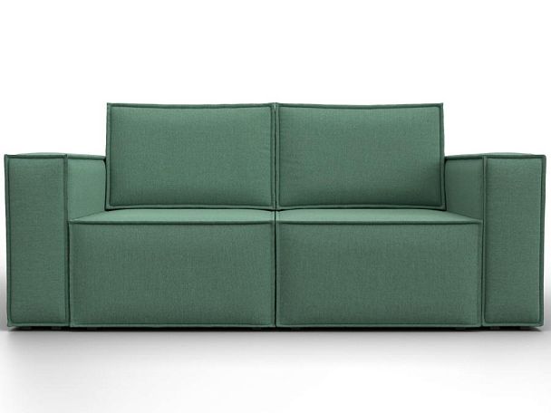 Диван прямой Куба мини Рогожка зеленый - Вид 2