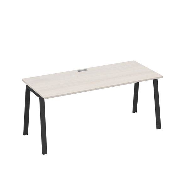 Стол письменный на металлокаркасе TRE A4 А4 Б3 016 БП дуб / металлокаркас антрацит - Вид 1