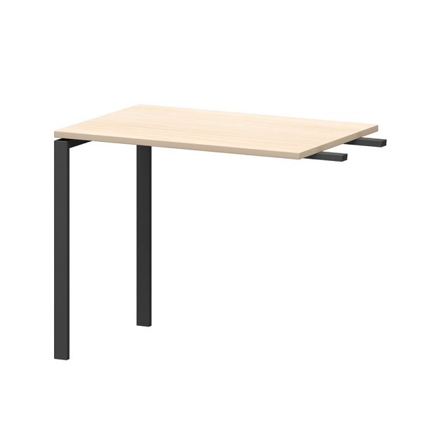 Бриф-приставка на металлокаркасе АМ-090.60 Бук/Антрацит 900x600x760 Арго-М - Вид 1