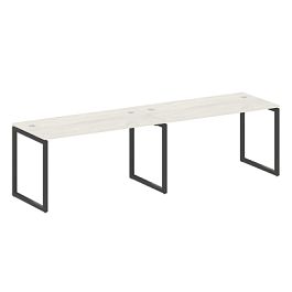 Metal System Quattro Р. ст. на 2 раб. места на О-образном м/к 40БО.СМ-2.3 Дуб наварра/Антрацит металл 2800*720*750 - Фото предпросмотра