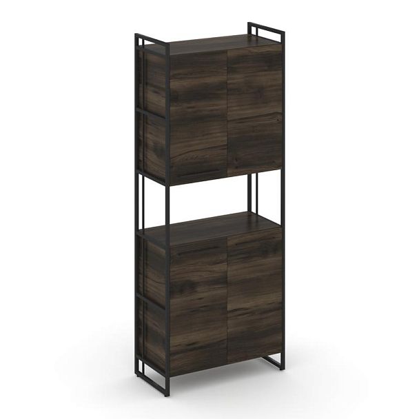 Rift Шкаф 5 ниш широкий RF.SS-52 Дуб Мали/Металл Черный 420*396*2010 - Вид 1