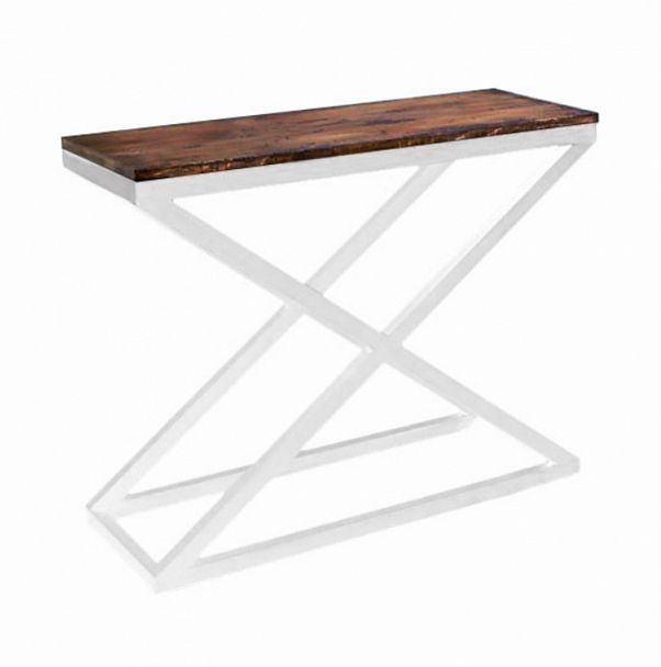 Барная стойка Дезмонд Х дуб, белая - Вид 2