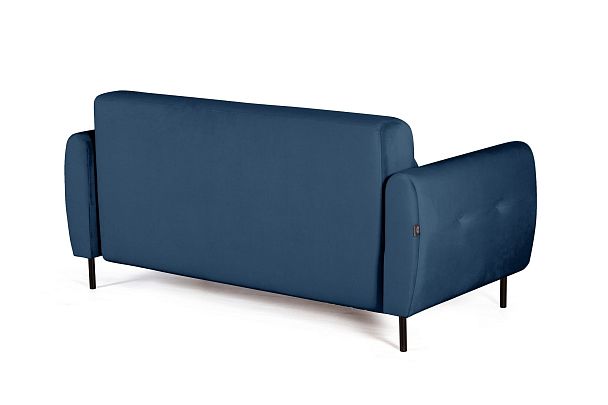 Siena диван-кровать прямой с подлокотниками, бархат синий 29 - Вид 5