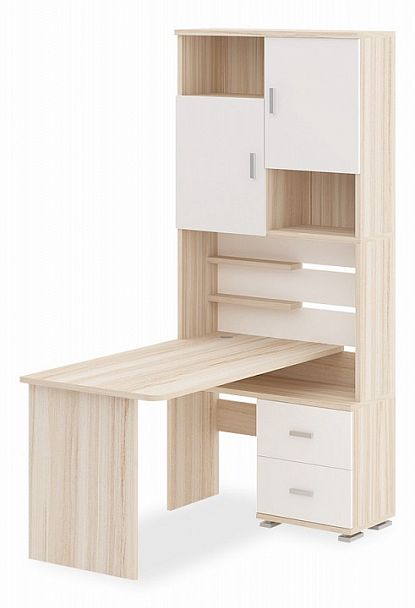 Стол компьютерный Домино СР-720/140 Карамель/Белый правый - Вид 1