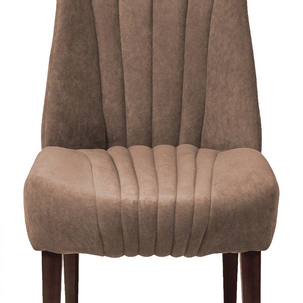 Комплект деревянных мягких стульев Мэриот Темный орех/Латте велюр, 2 шт. - Вид 11