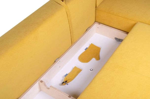 Диван 4-х местный FOLDE ottoman желтый - Вид 7