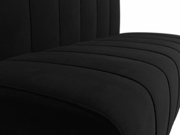 Прямой диван Ральф (полностью микровельвет черный) - Вид 4