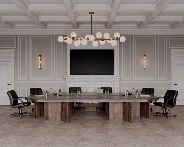 Стол президиума Bern 240x80x76 дуб апрельский - Вид 13