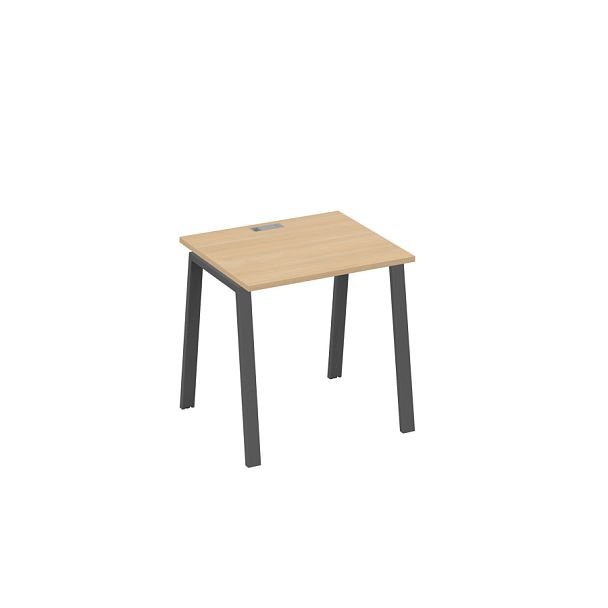 Стол письменный на металлокаркасе TRE A4 А4 Б3 011 БП натуральный дуб / металлокаркас антрацит - Вид 1