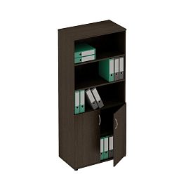 Шкаф для документов открытый Формула ФР 305 венге темный - Фото предпросмотра